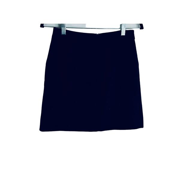 J. Crew Fleece Skirt Womens Wool Blend Blue Lined size 0 - Picture 1 of 5